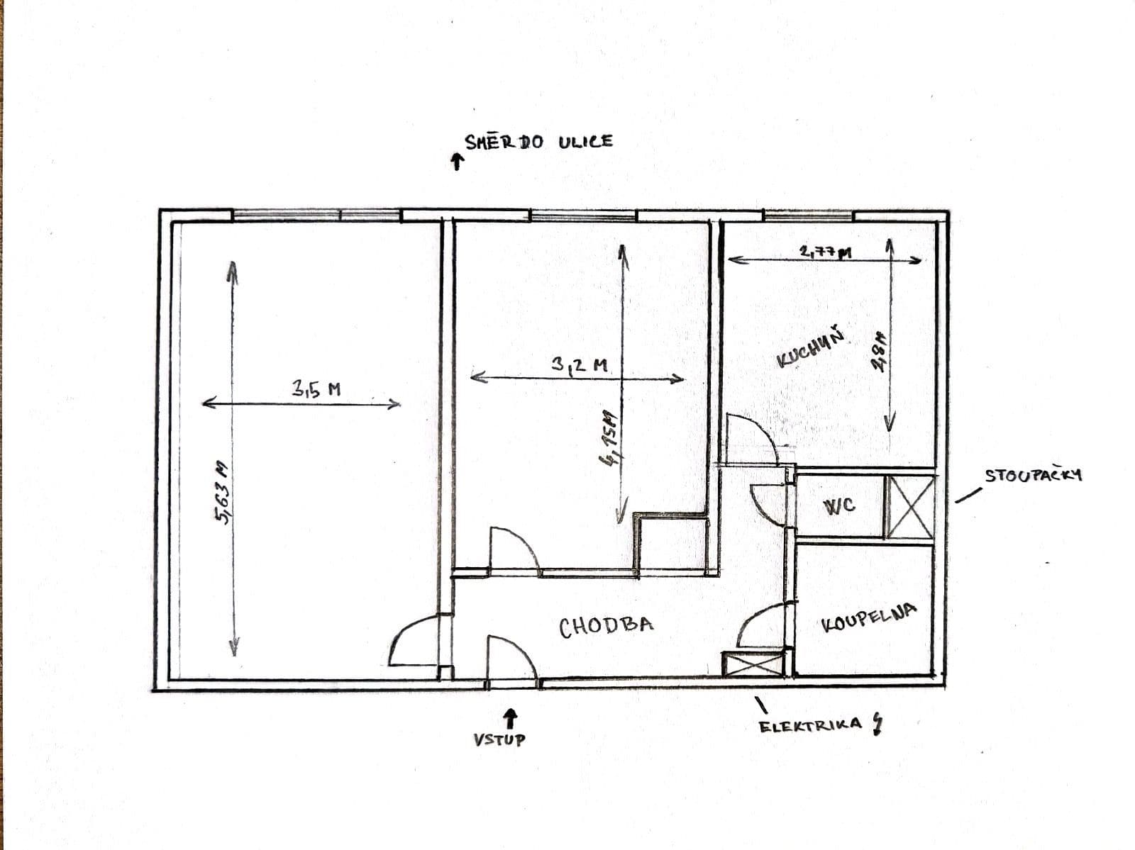 1 bedroom with open-plan kitchen flat to rent, 53 m², Tupolevova, Prague, Prague 1 bedroom with open-plan kitchen flat to rent, 53 m², Tupolevova, Prague, Prague