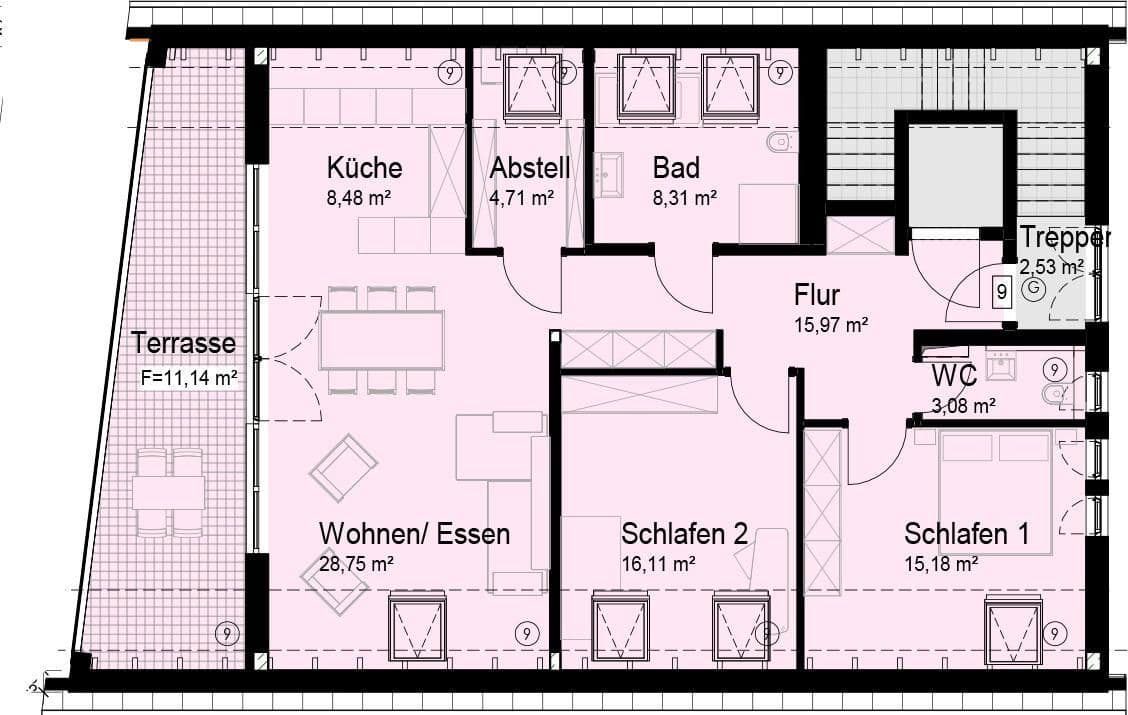 3 bedroom flat for sale, 112 m², Burgauer Straße 18a, Krumbach (Schwaben), Bavaria 3 bedroom flat for sale, 112 m², Burgauer Straße 18a, Krumbach (Schwaben), Bavaria