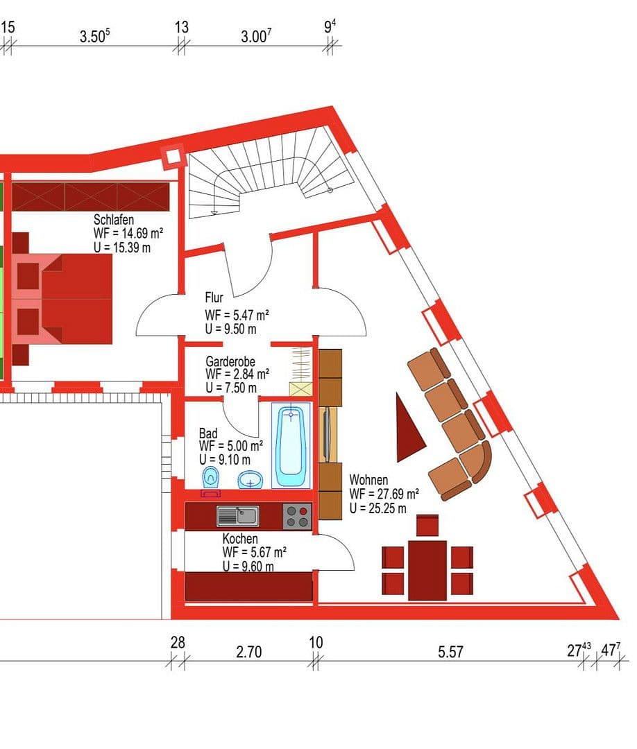 2 bedroom flat to rent, 62 m², Poststr.16, Meerane, Saxony 2 bedroom flat to rent, 62 m², Poststr.16, Meerane, Saxony