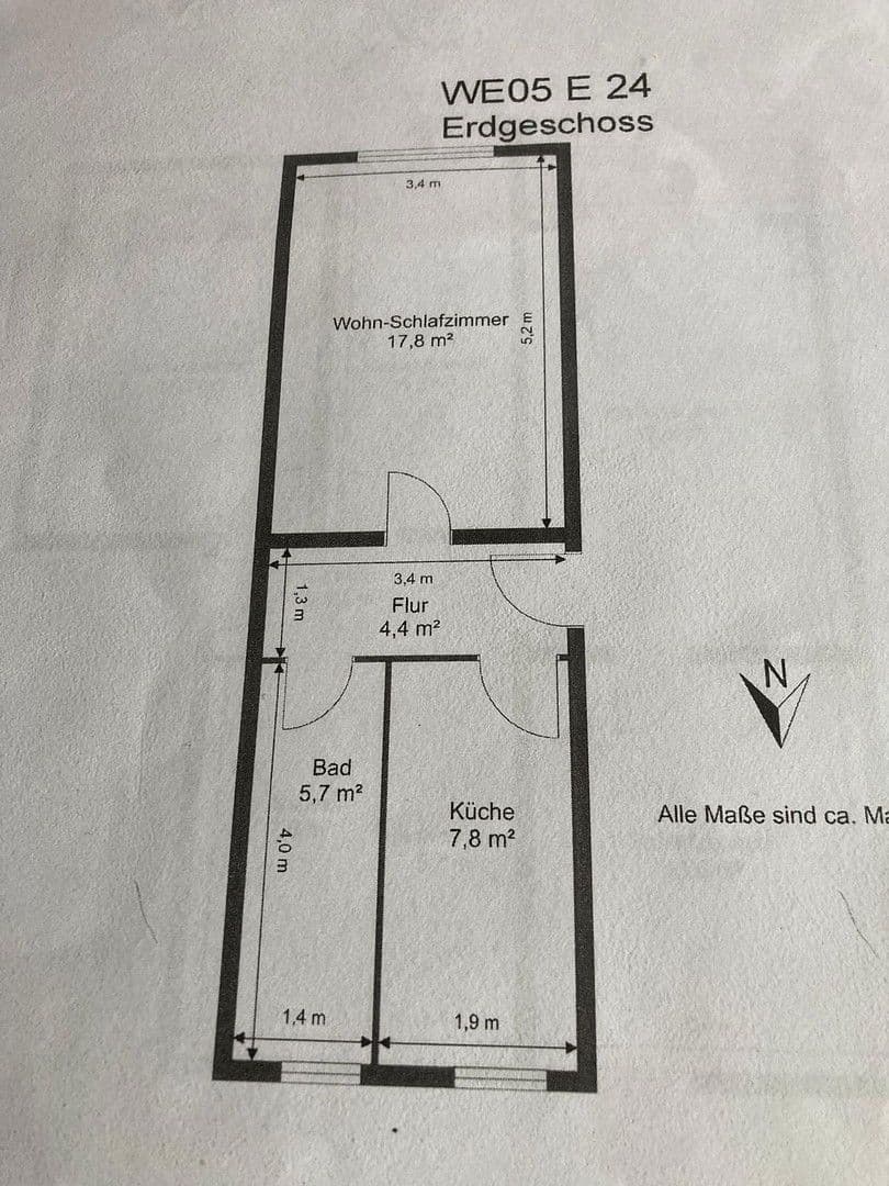 3 bedroom flat to rent, 63 m², An der Kleinbahn 24, Nossen, Saxony 3 bedroom flat to rent, 63 m², An der Kleinbahn 24, Nossen, Saxony