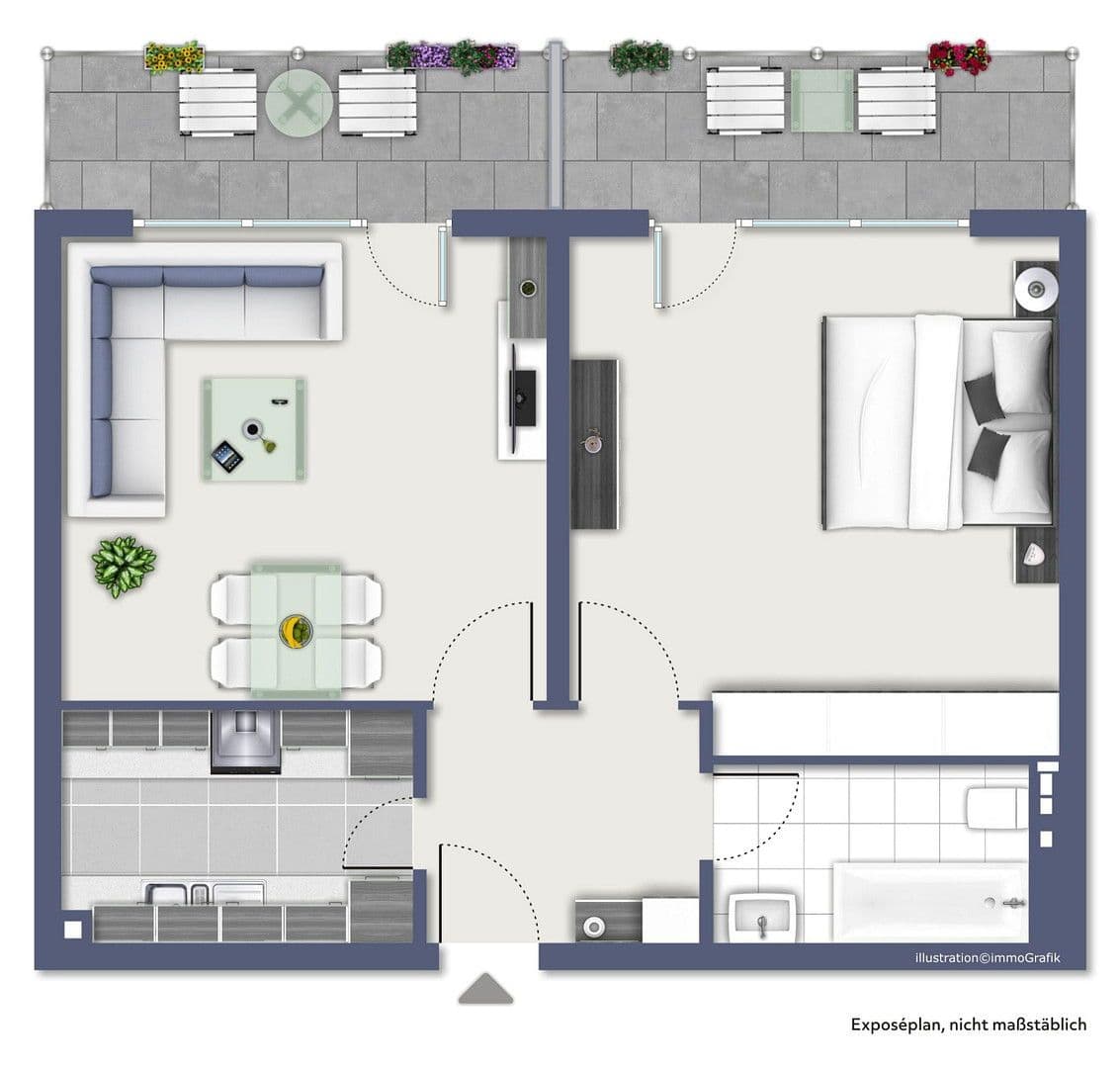 2 bedroom flat for sale, 62 m², Kantstraße 3, Hanau, Hesse 2 bedroom flat for sale, 62 m², Kantstraße 3, Hanau, Hesse