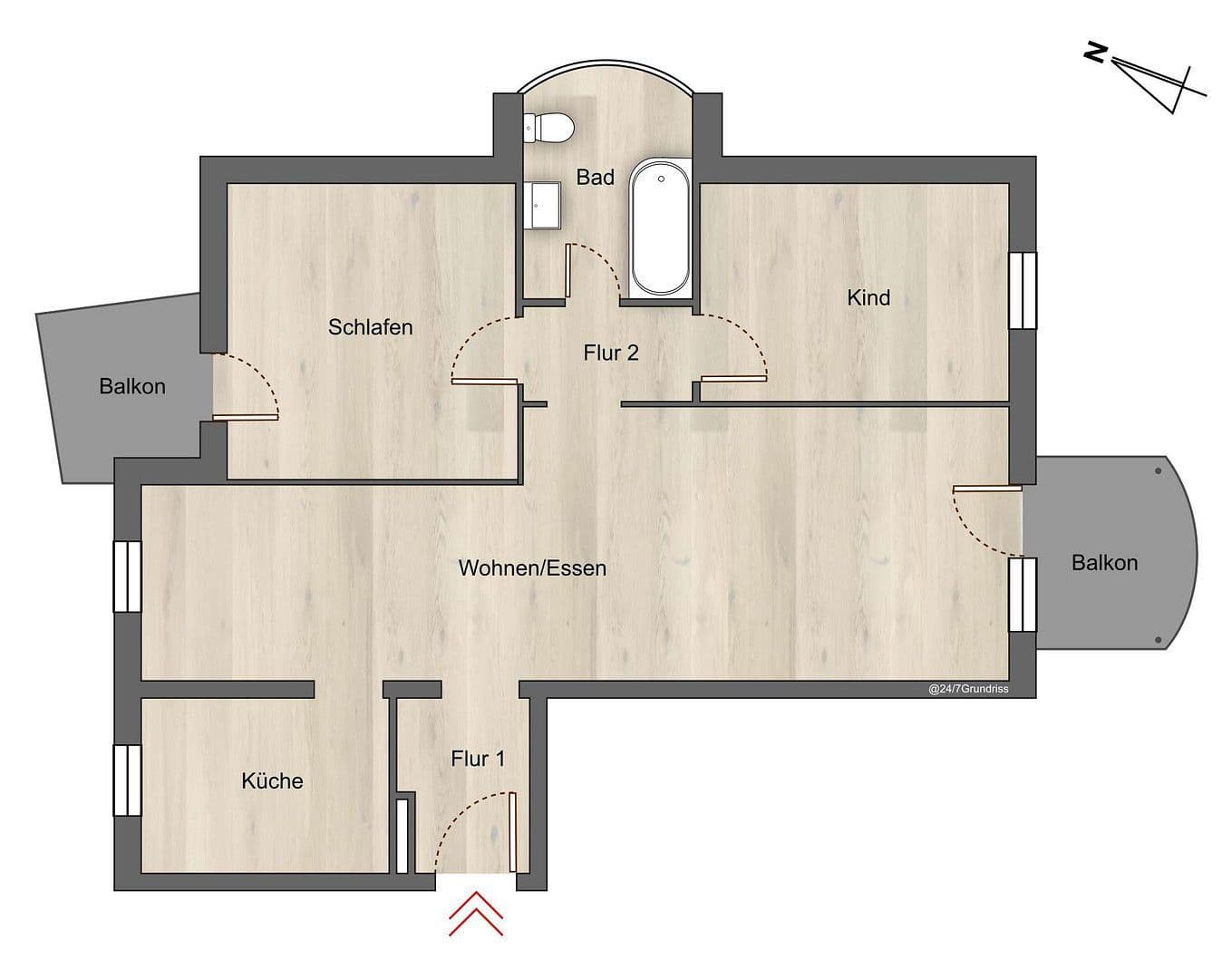 2 bedroom with open-plan kitchen flat for sale, 81 m², Kümmersbruck, Bavaria 2 bedroom with open-plan kitchen flat for sale, 81 m², Kümmersbruck, Bavaria