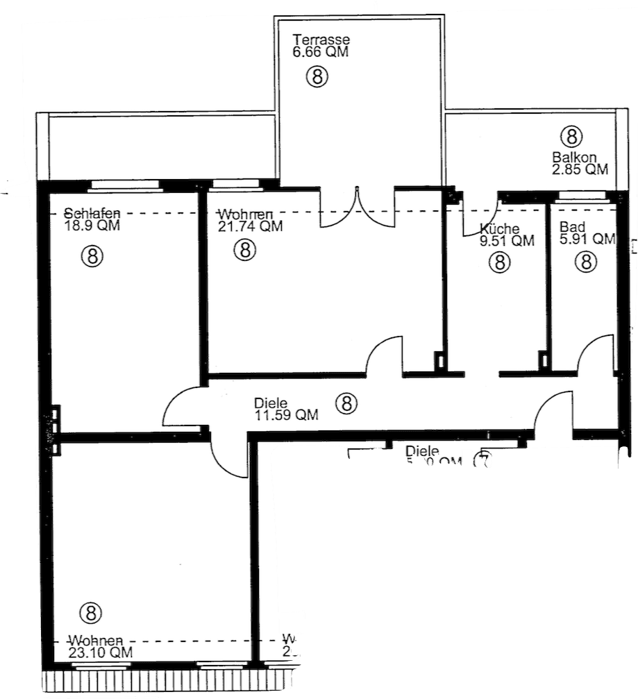 3 bedroom flat to rent, 100 m², Rellinghauser Str 281, Essen, North Rhine-Westphalia 3 bedroom flat to rent, 100 m², Rellinghauser Str 281, Essen, North Rhine-Westphalia