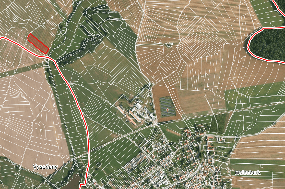 plot for sale, 5,755 m², Vysočany, Jihomoravský Region plot for sale, 5,755 m², Vysočany, Jihomoravský Region