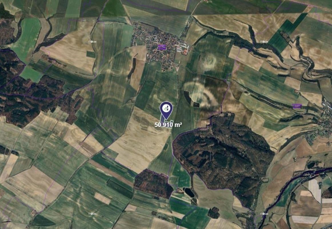 plot for sale, 50,910 m², Mečeříž, Středočeský Region plot for sale, 50,910 m², Mečeříž, Středočeský Region