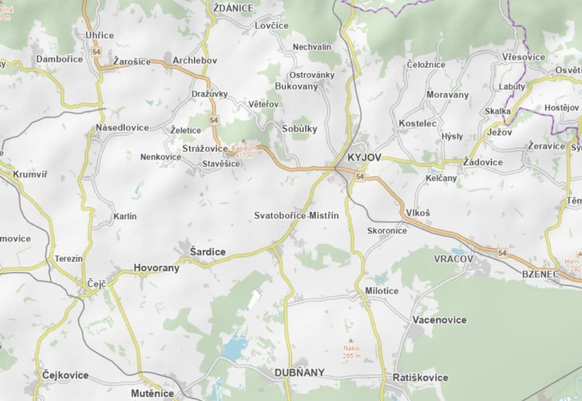 plot for sale, 1,846 m², Šardice, Jihomoravský Region plot for sale, 1,846 m², Šardice, Jihomoravský Region