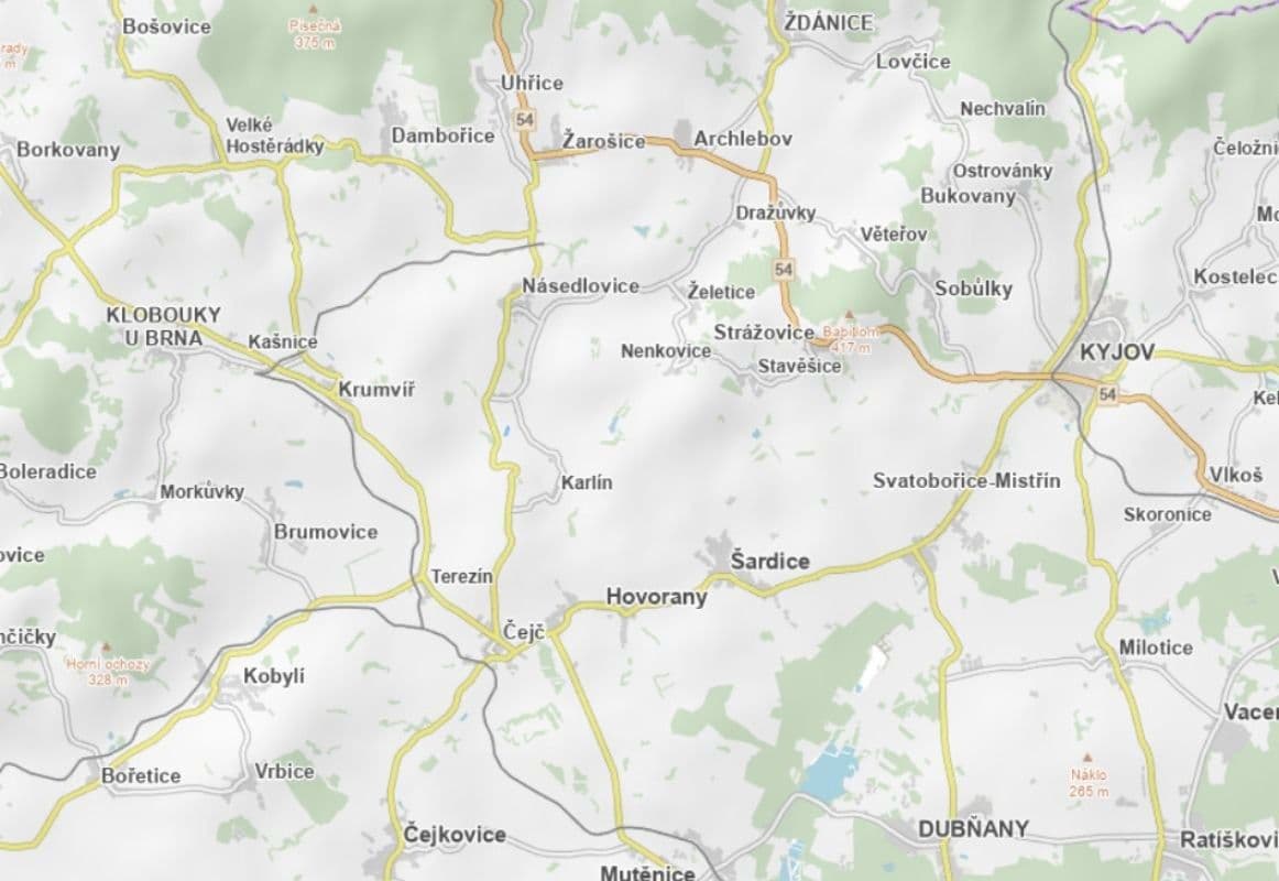 plot for sale, 1,680 m², Násedlovice, Jihomoravský Region plot for sale, 1,680 m², Násedlovice, Jihomoravský Region