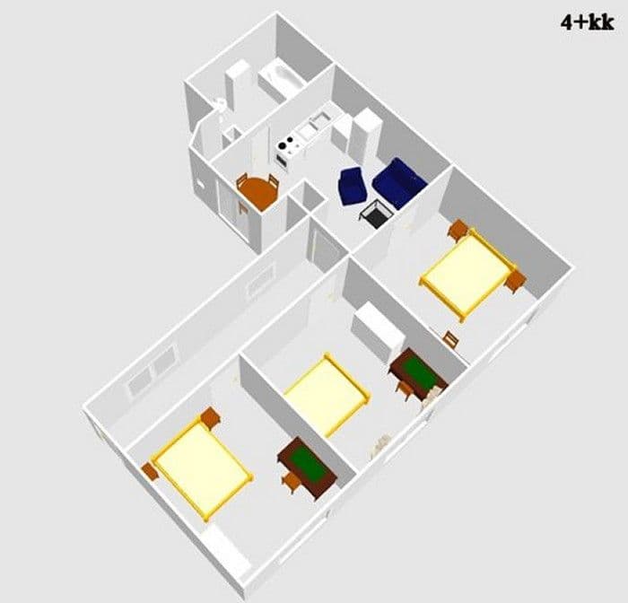 3 bedroom with open-plan kitchen flat to rent, 85 m², Buková, Brno, Jihomoravský Region 3 bedroom with open-plan kitchen flat to rent, 85 m², Buková, Brno, Jihomoravský Region