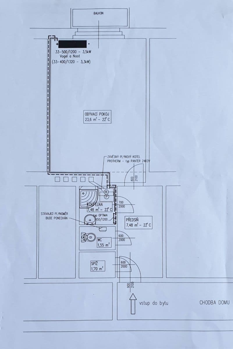 Studio flat for sale, 37 m², Prouzova, Prague, Prague Studio flat for sale, 37 m², Prouzova, Prague, Prague