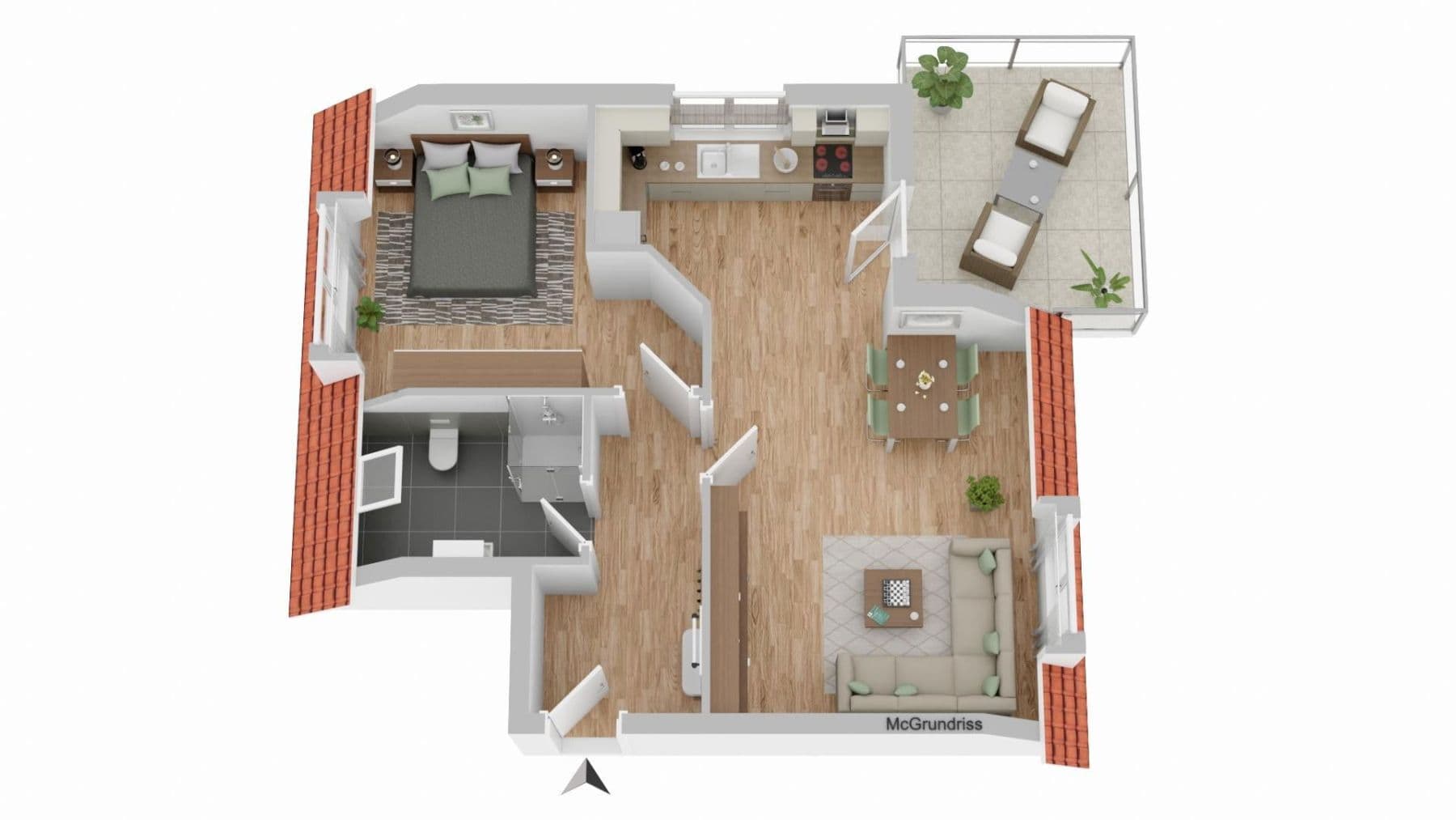 2 bedroom flat to rent, 59 m², Berliner Straße 32, Nordhorn, Lower Saxony 2 bedroom flat to rent, 59 m², Berliner Straße 32, Nordhorn, Lower Saxony