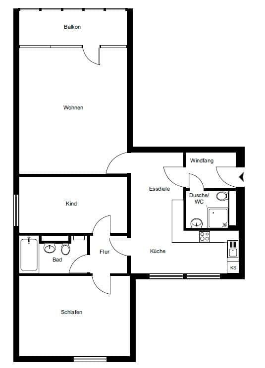 3 bedroom flat to rent, 86 m², Dolmanstraße 56, Bergisch Gladbach, North Rhine-Westphalia 3 bedroom flat to rent, 86 m², Dolmanstraße 56, Bergisch Gladbach, North Rhine-Westphalia
