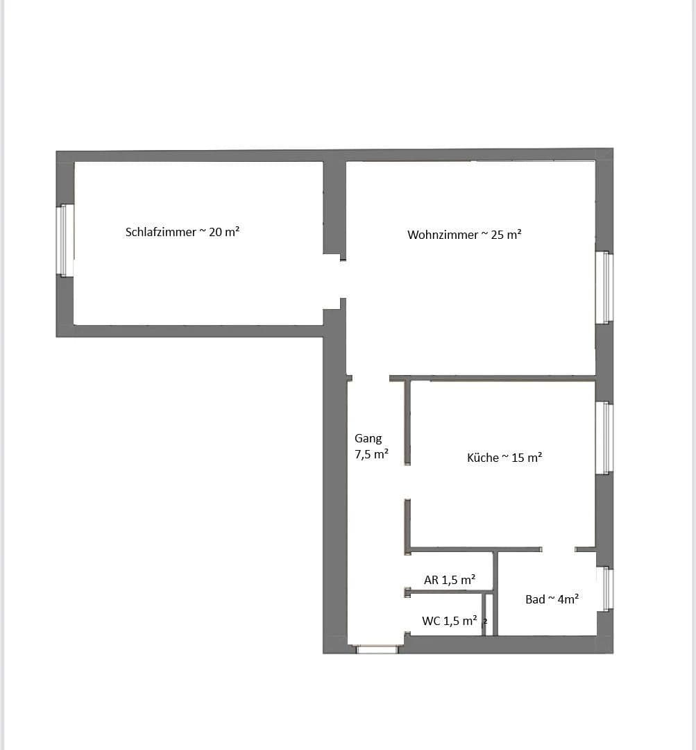 1 bedroom with open-plan kitchen flat to rent, 73 m², Wien, Vienna 1 bedroom with open-plan kitchen flat to rent, 73 m², Wien, Vienna