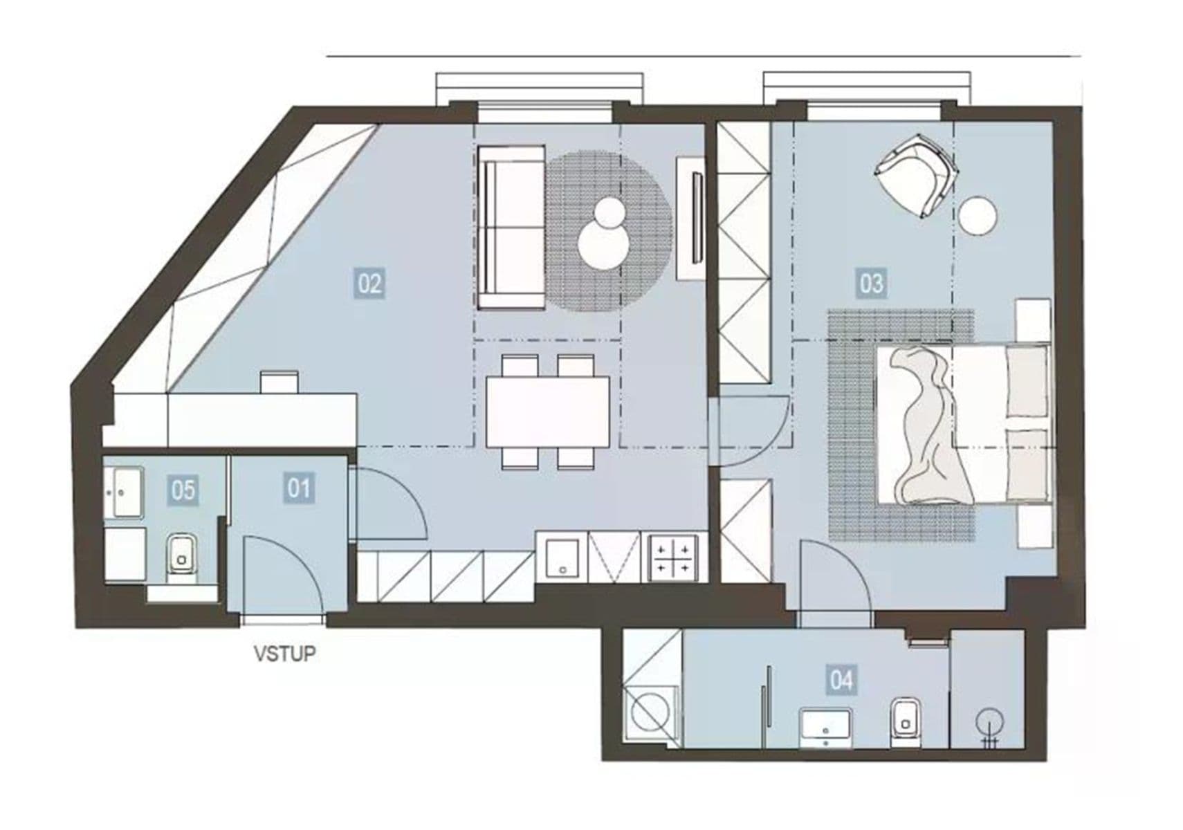 1 bedroom with open-plan kitchen flat for sale, 67 m², Jeseniova, Prague, Prague 1 bedroom with open-plan kitchen flat for sale, 67 m², Jeseniova, Prague, Prague