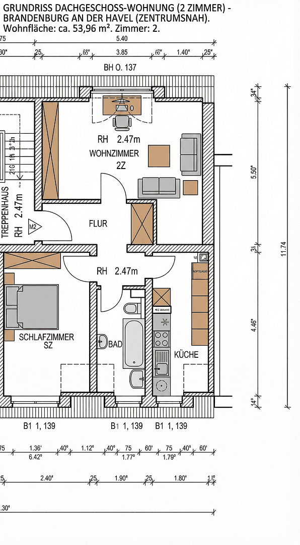 2 bedroom flat for sale, 54 m², Brandenburg an der Havel, Brandenburg 2 bedroom flat for sale, 54 m², Brandenburg an der Havel, Brandenburg