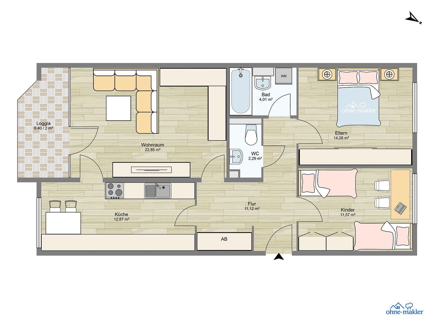3 bedroom flat to rent, 80 m², Westenstraße 266, München, Bavaria 3 bedroom flat to rent, 80 m², Westenstraße 266, München, Bavaria
