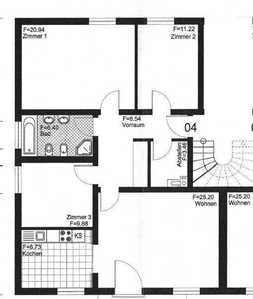 4 bedroom flat to rent, 114 m², Jakobstraße 36, Ramstein-Miesenbach, Rhineland-Palatinate 4 bedroom flat to rent, 114 m², Jakobstraße 36, Ramstein-Miesenbach, Rhineland-Palatinate