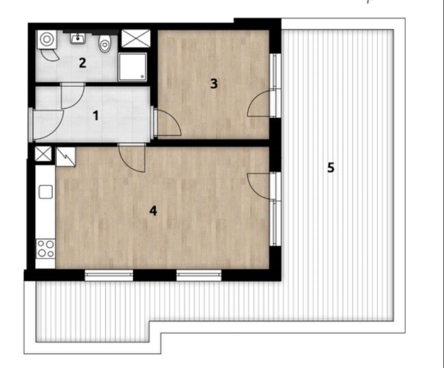 1 bedroom with open-plan kitchen flat to rent, 94 m², Werichova, Prague, Prague 1 bedroom with open-plan kitchen flat to rent, 94 m², Werichova, Prague, Prague