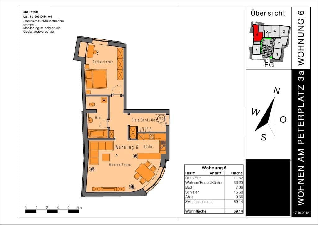 2 bedroom flat for sale, 70 m², Peterplatz 3A, Würzburg, Bavaria 2 bedroom flat for sale, 70 m², Peterplatz 3A, Würzburg, Bavaria