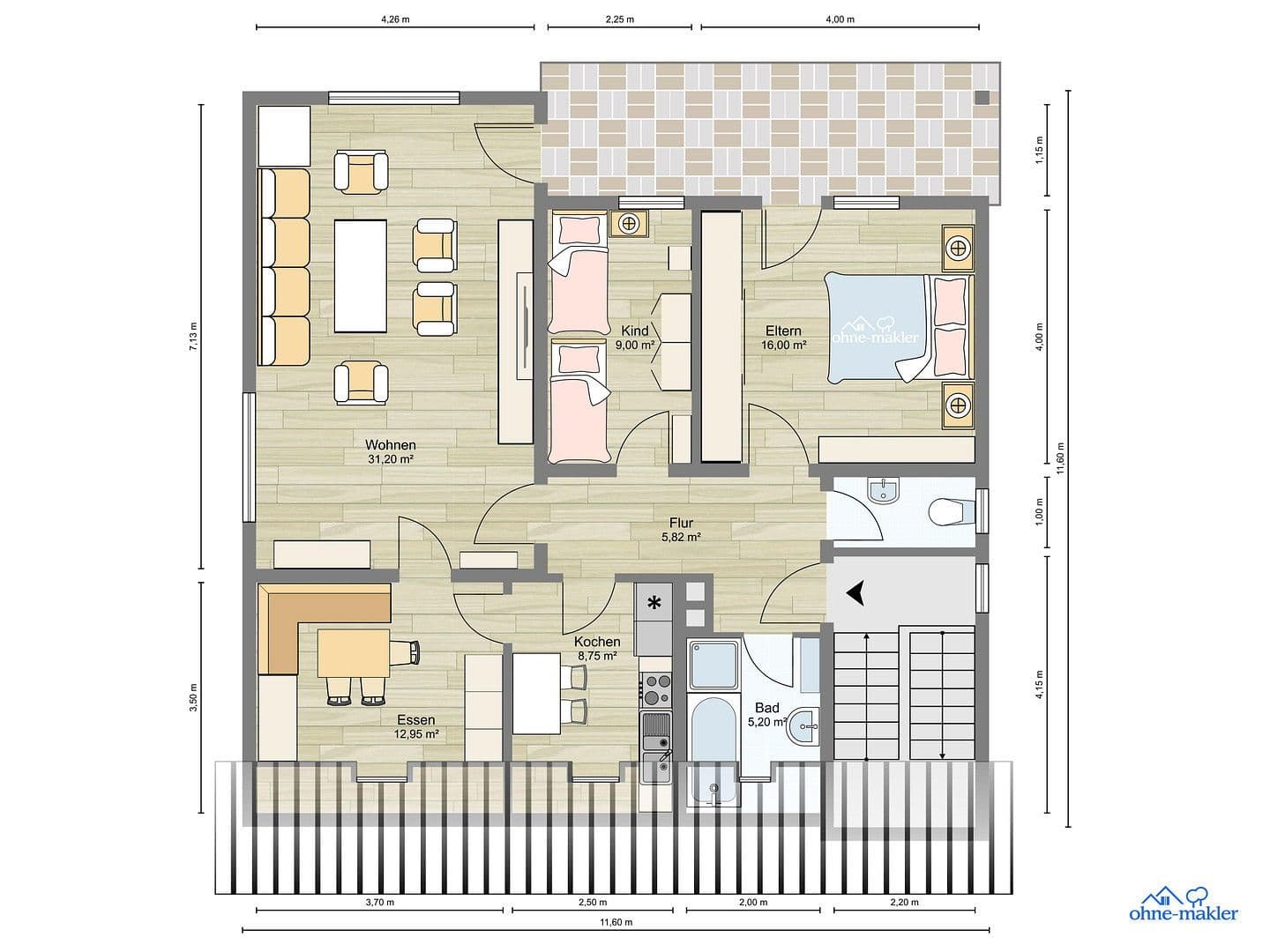 4 bedroom flat to rent, 95 m², Elmstein, Rhineland-Palatinate 4 bedroom flat to rent, 95 m², Elmstein, Rhineland-Palatinate