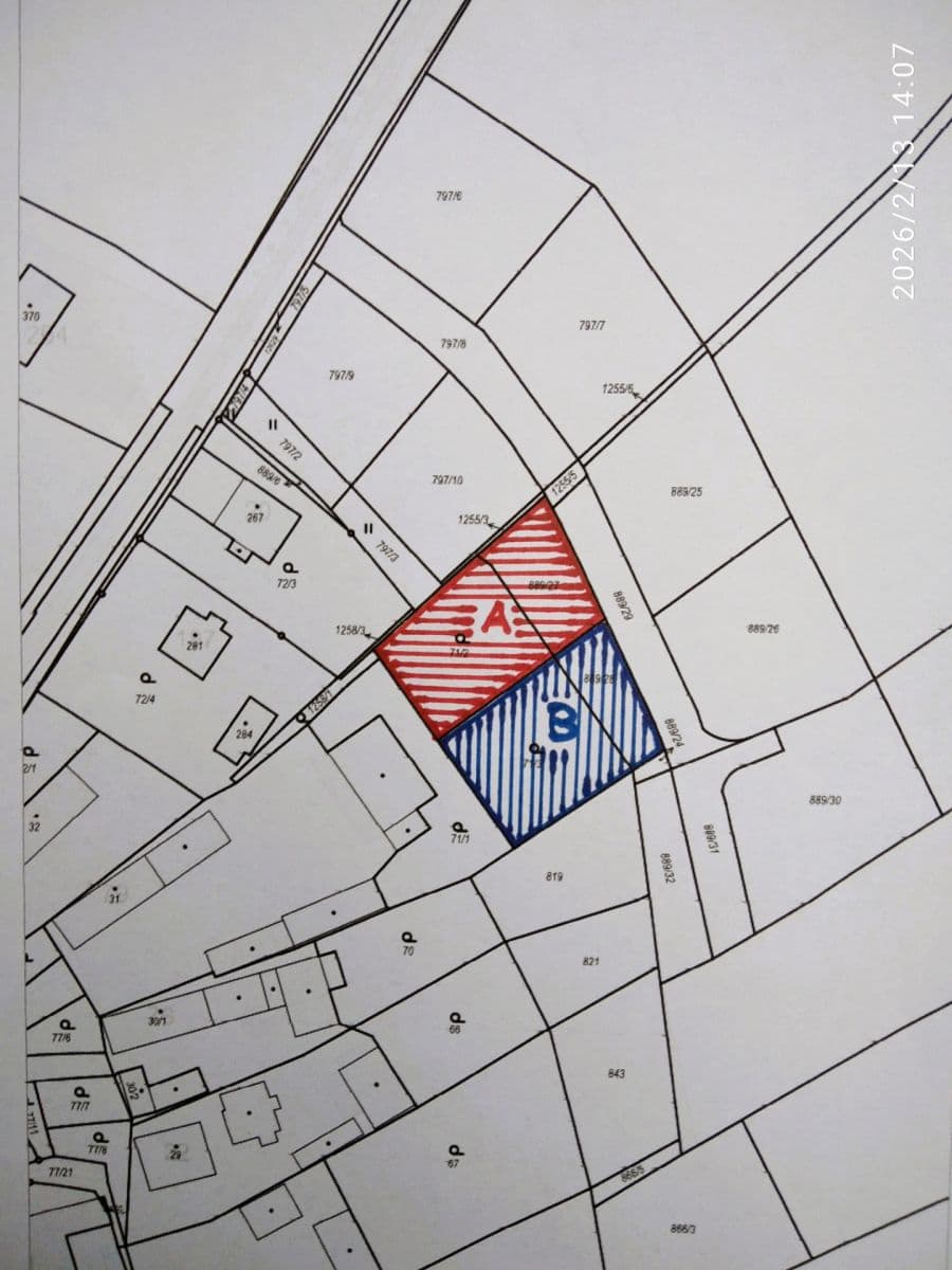 plot for sale, 928 m², Velká Jesenice, Královéhradecký Region plot for sale, 928 m², Velká Jesenice, Královéhradecký Region