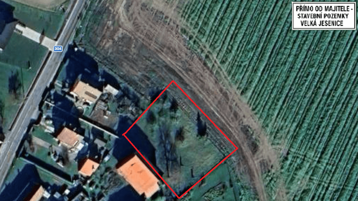 plot for sale, 928 m², Velká Jesenice, Královéhradecký Region plot for sale, 928 m², Velká Jesenice, Královéhradecký Region