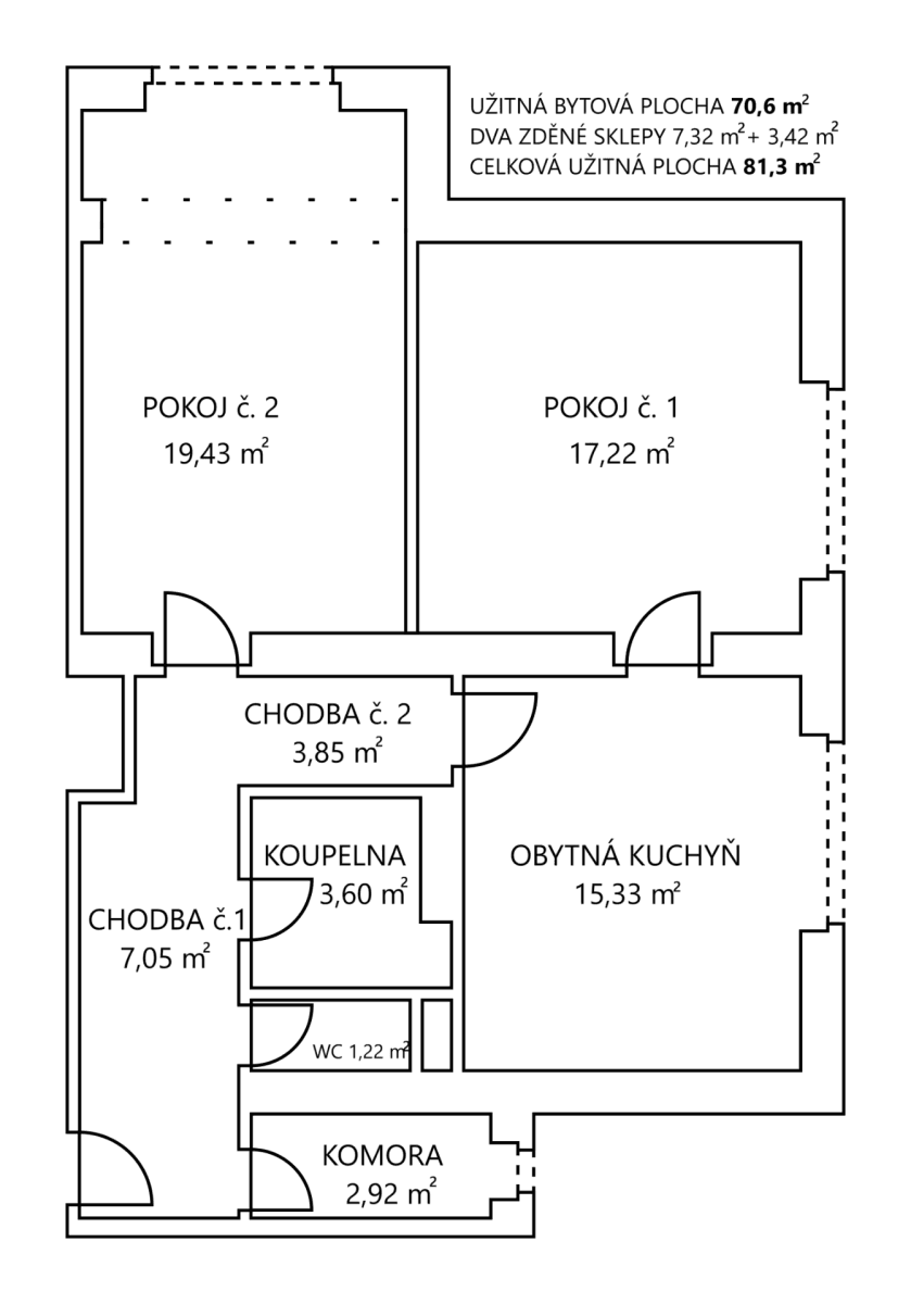 2 bedroom with open-plan kitchen flat for sale, 81 m², Okružní, Žďár nad Sázavou, Vysočina Region 2 bedroom with open-plan kitchen flat for sale, 81 m², Okružní, Žďár nad Sázavou, Vysočina Region
