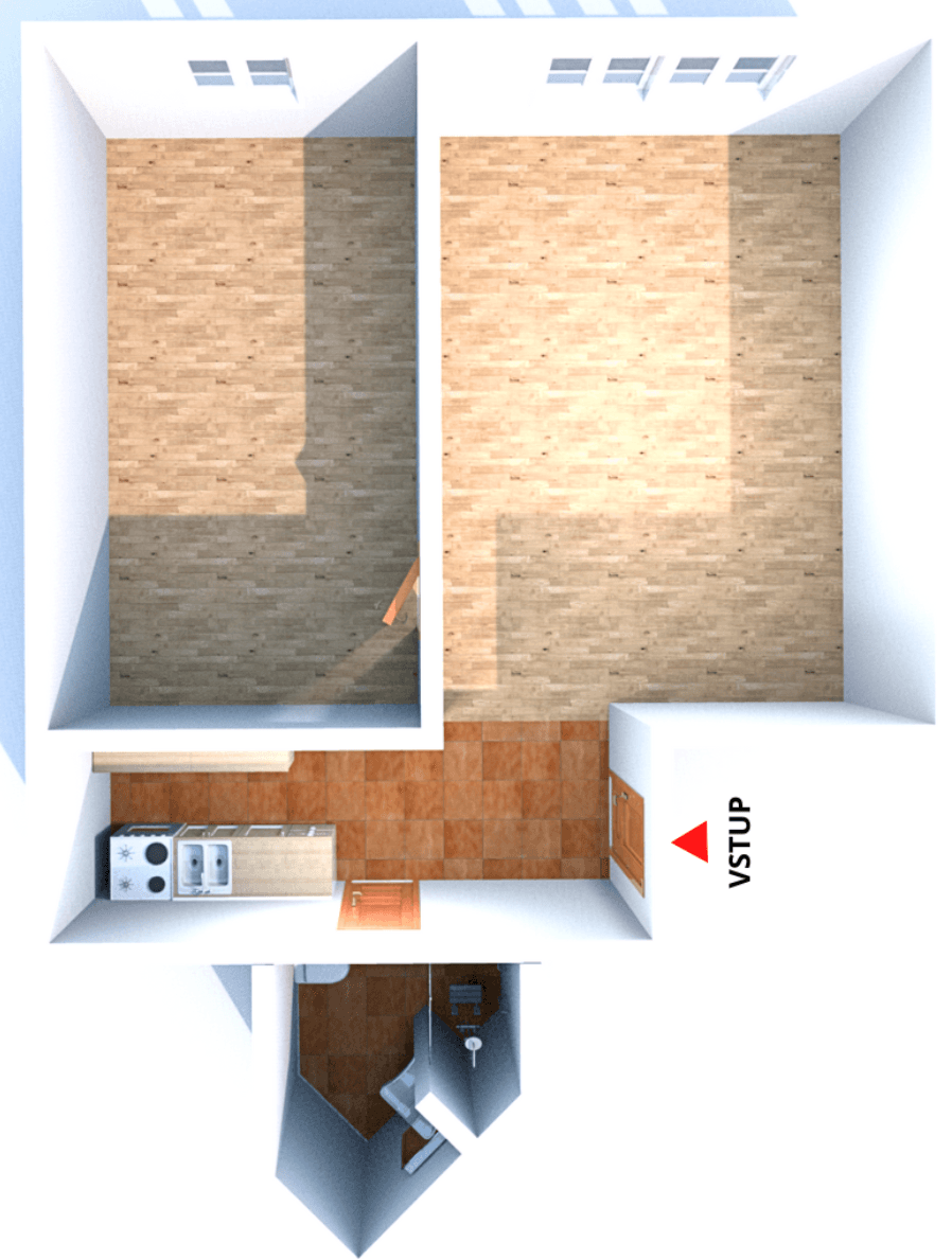 1 bedroom with open-plan kitchen flat to rent, 50 m², Hartigova, Prague, Prague 1 bedroom with open-plan kitchen flat to rent, 50 m², Hartigova, Prague, Prague