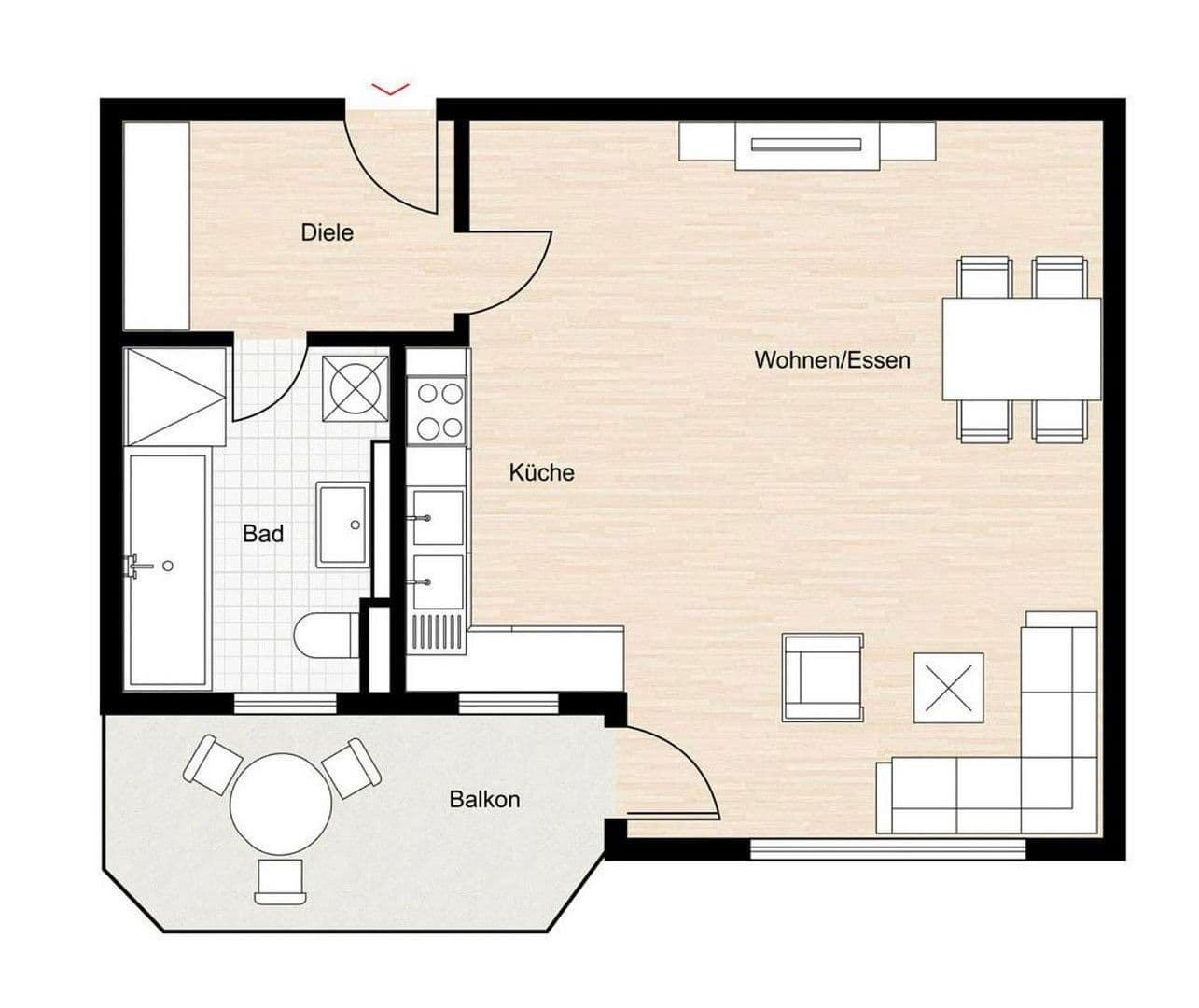 1 bedroom flat to rent, 45 m², Bodelschwinghstraße 28, Pforzheim, Baden-Württemberg 1 bedroom flat to rent, 45 m², Bodelschwinghstraße 28, Pforzheim, Baden-Württemberg