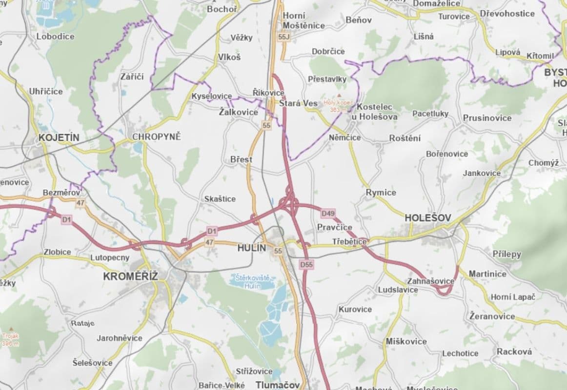 plot for sale, 5,157 m², Hulín, Zlínský Region plot for sale, 5,157 m², Hulín, Zlínský Region