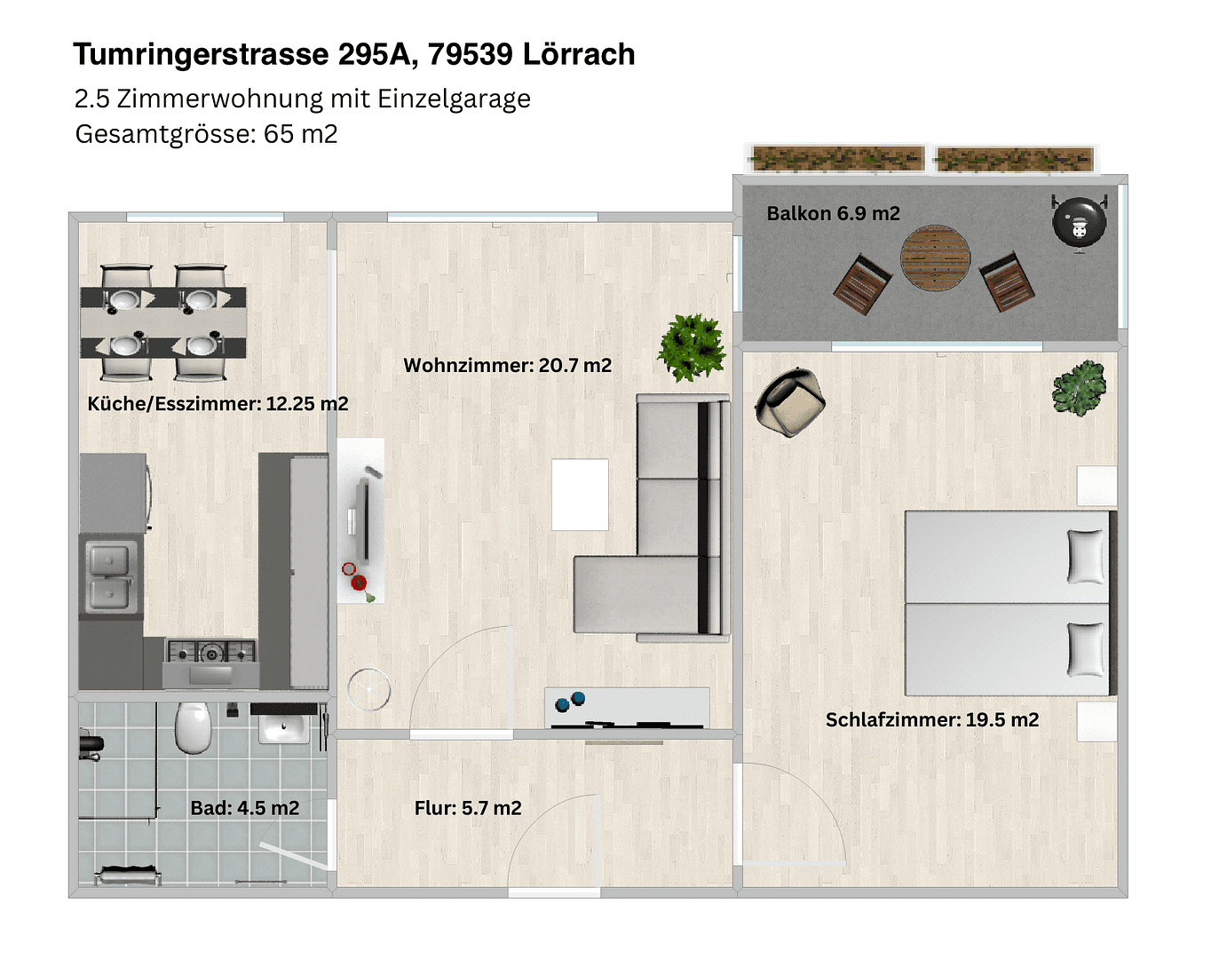 1 bedroom with open-plan kitchen flat for sale, 65 m², Tumringerstrasse 295A, Lörrach, Baden-Württemberg 1 bedroom with open-plan kitchen flat for sale, 65 m², Tumringerstrasse 295A, Lörrach, Baden-Württemberg