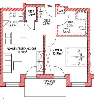 2 bedroom flat to rent, 50 m², Göthestraße, Müllheim im Markgräflerland, Baden-Württemberg 2 bedroom flat to rent, 50 m², Göthestraße, Müllheim im Markgräflerland, Baden-Württemberg