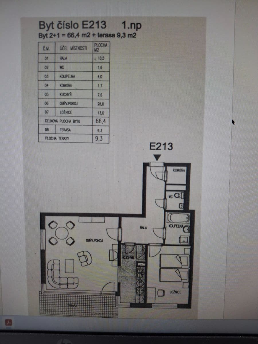 2 bedroom flat for sale, 66 m², Harmonická, Prague, Prague 2 bedroom flat for sale, 66 m², Harmonická, Prague, Prague