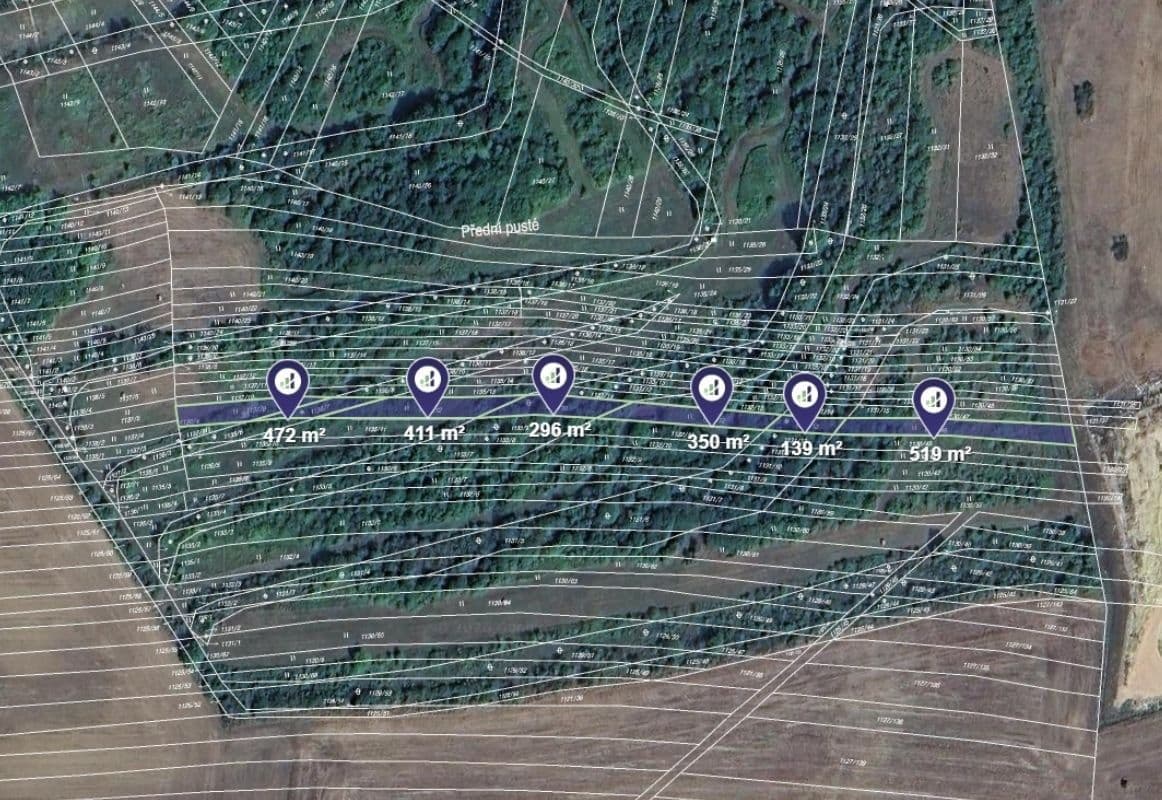 plot for sale, 2,187 m², Těmice, Jihomoravský Region plot for sale, 2,187 m², Těmice, Jihomoravský Region