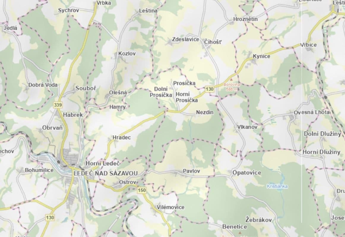 plot for sale, 1,277 m², Prosíčka, Vysočina Region plot for sale, 1,277 m², Prosíčka, Vysočina Region