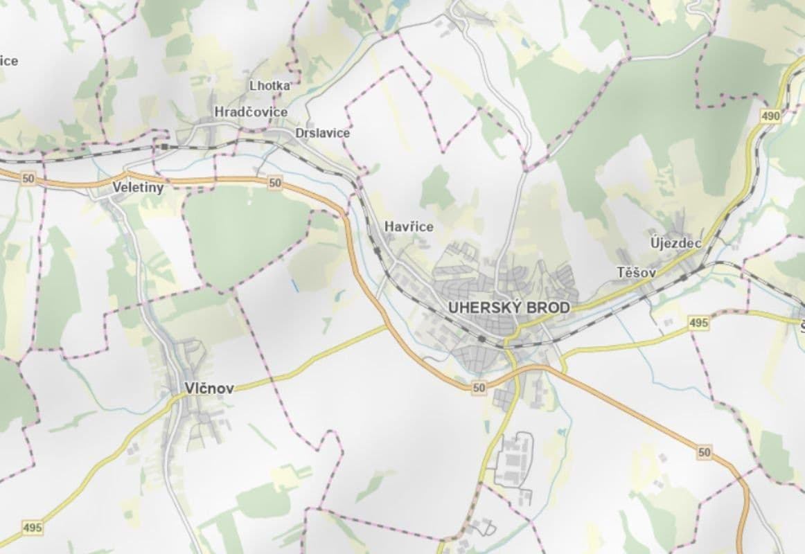 plot for sale, 1,335 m², Uherský Brod, Zlínský Region plot for sale, 1,335 m², Uherský Brod, Zlínský Region