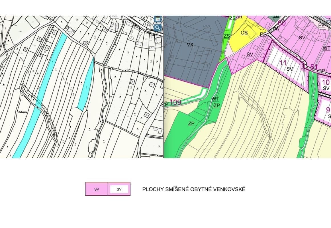 plot for sale, 1,791 m², Podolí, Zlínský Region plot for sale, 1,791 m², Podolí, Zlínský Region