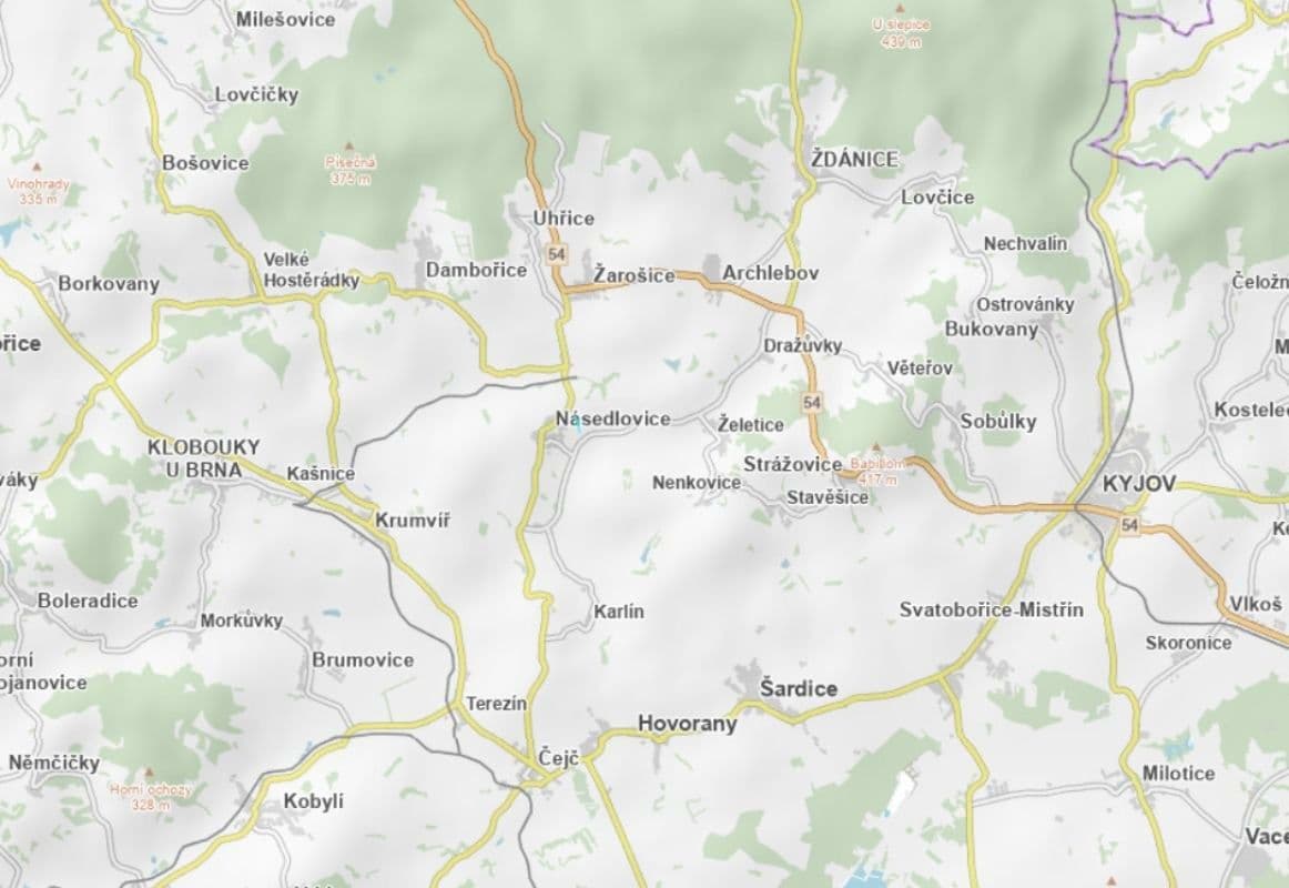 plot for sale, 2,022 m², Násedlovice, Jihomoravský Region plot for sale, 2,022 m², Násedlovice, Jihomoravský Region