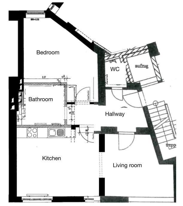 1 bedroom with open-plan kitchen flat to rent, 62 m², Yorckstr. 20, Düsseldorf, North Rhine-Westphalia 1 bedroom with open-plan kitchen flat to rent, 62 m², Yorckstr. 20, Düsseldorf, North Rhine-Westphalia