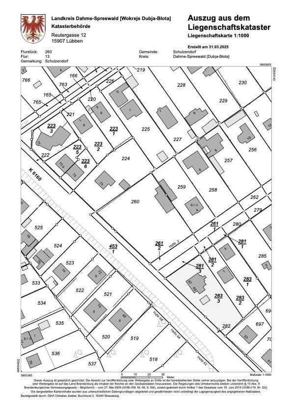 plot for sale, 2,318 m², Otto-Krien-Strasse/Ecke Miersdorfer-Strasse, Schulzendorf, Brandenburg plot for sale, 2,318 m², Otto-Krien-Strasse/Ecke Miersdorfer-Strasse, Schulzendorf, Brandenburg