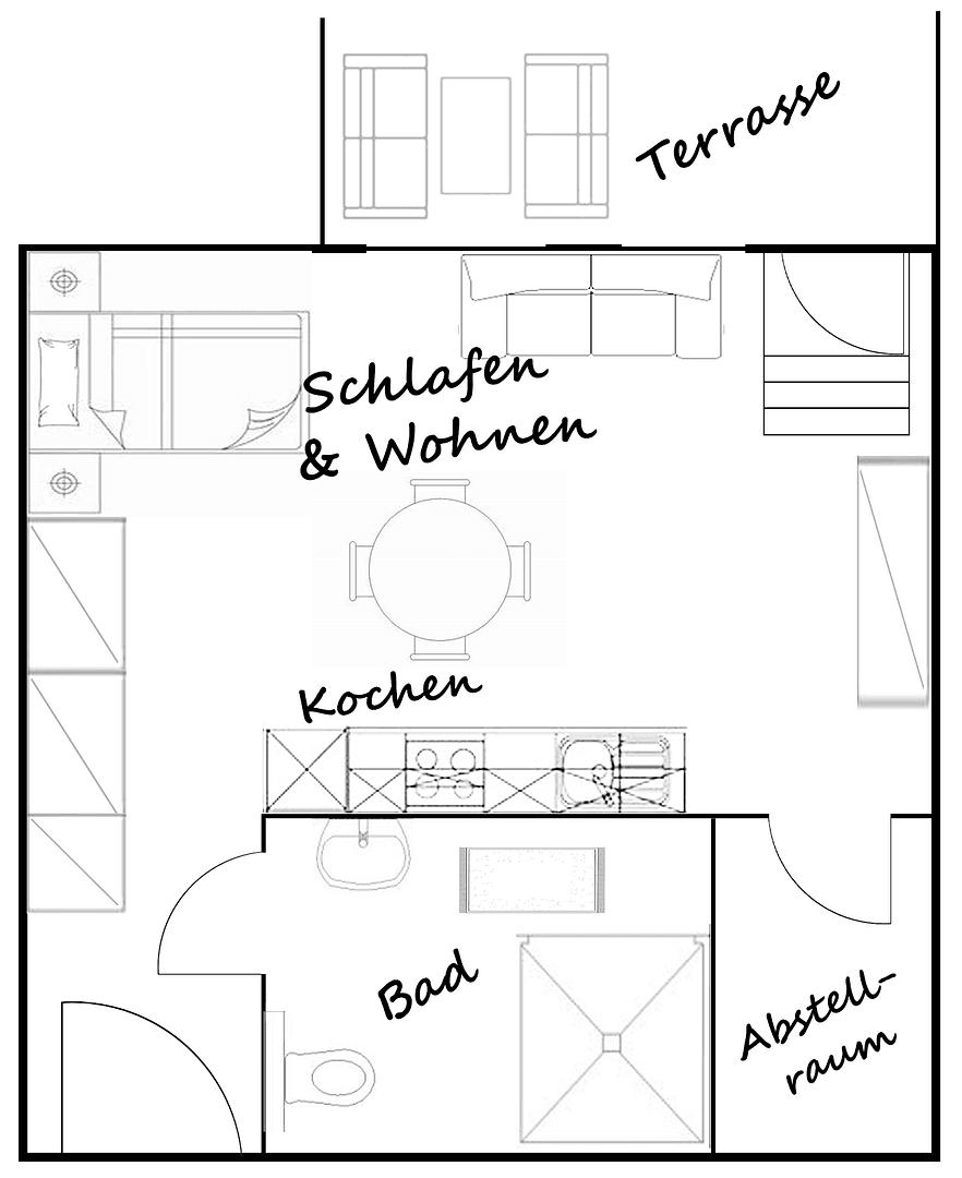 Studio flat to rent, 52 m², Kiesstraße 65, Darmstadt, Hesse Studio flat to rent, 52 m², Kiesstraße 65, Darmstadt, Hesse