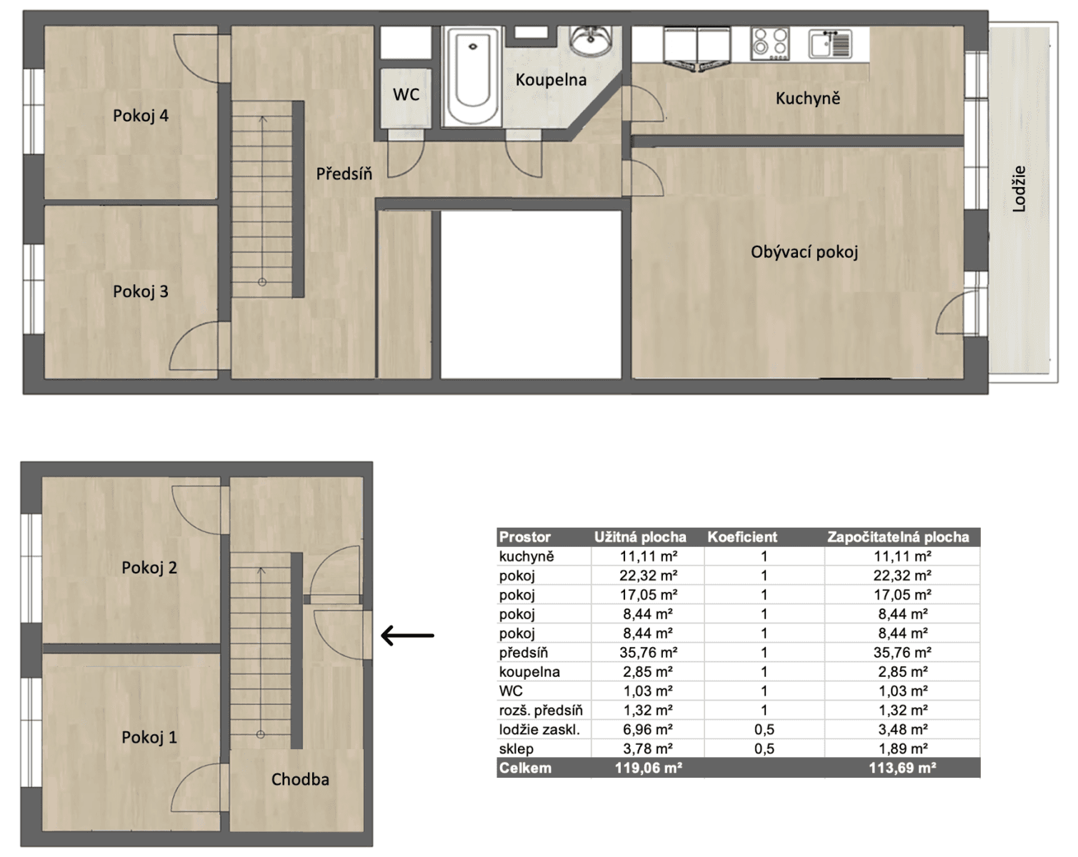 5 bedroom flat for sale, 119 m², Dominova, Prague, Prague 5 bedroom flat for sale, 119 m², Dominova, Prague, Prague