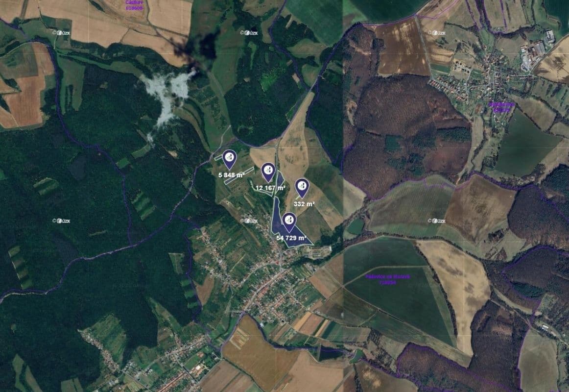 plot for sale, 1,740 m², Pašovice, Zlínský Region plot for sale, 1,740 m², Pašovice, Zlínský Region