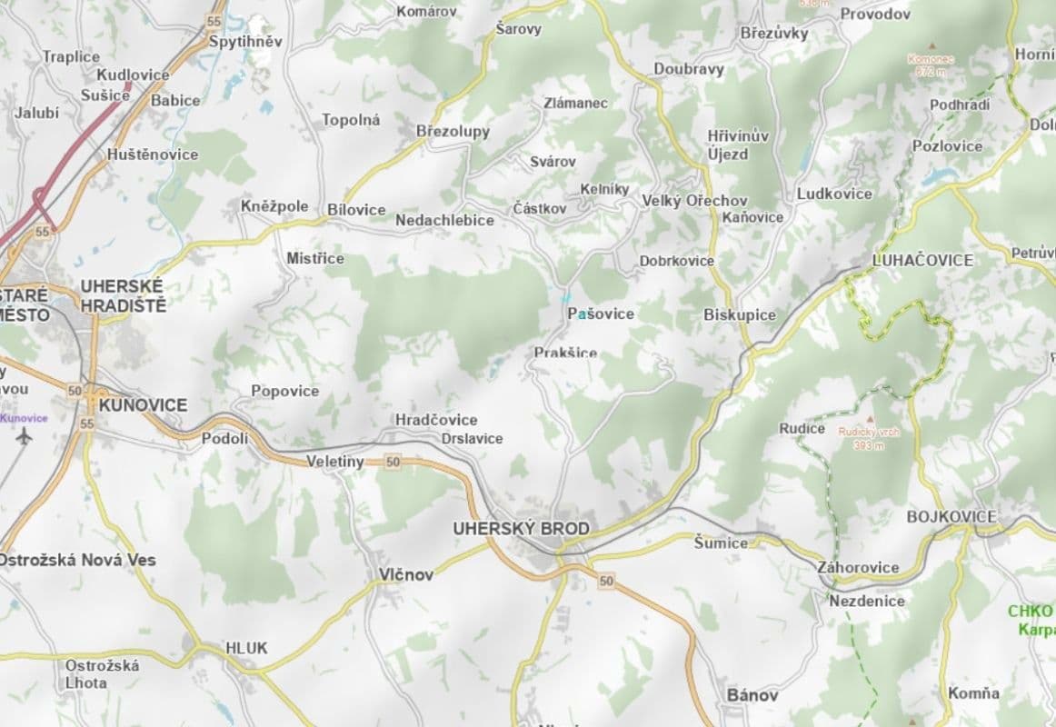 plot for sale, 1,740 m², Pašovice, Zlínský Region plot for sale, 1,740 m², Pašovice, Zlínský Region