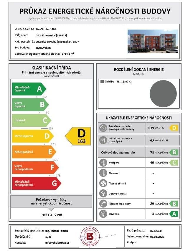 1 bedroom with open-plan kitchen flat for sale, 63 m², Na Okruhu, Jesenice, Středočeský Region 1 bedroom with open-plan kitchen flat for sale, 63 m², Na Okruhu, Jesenice, Středočeský Region