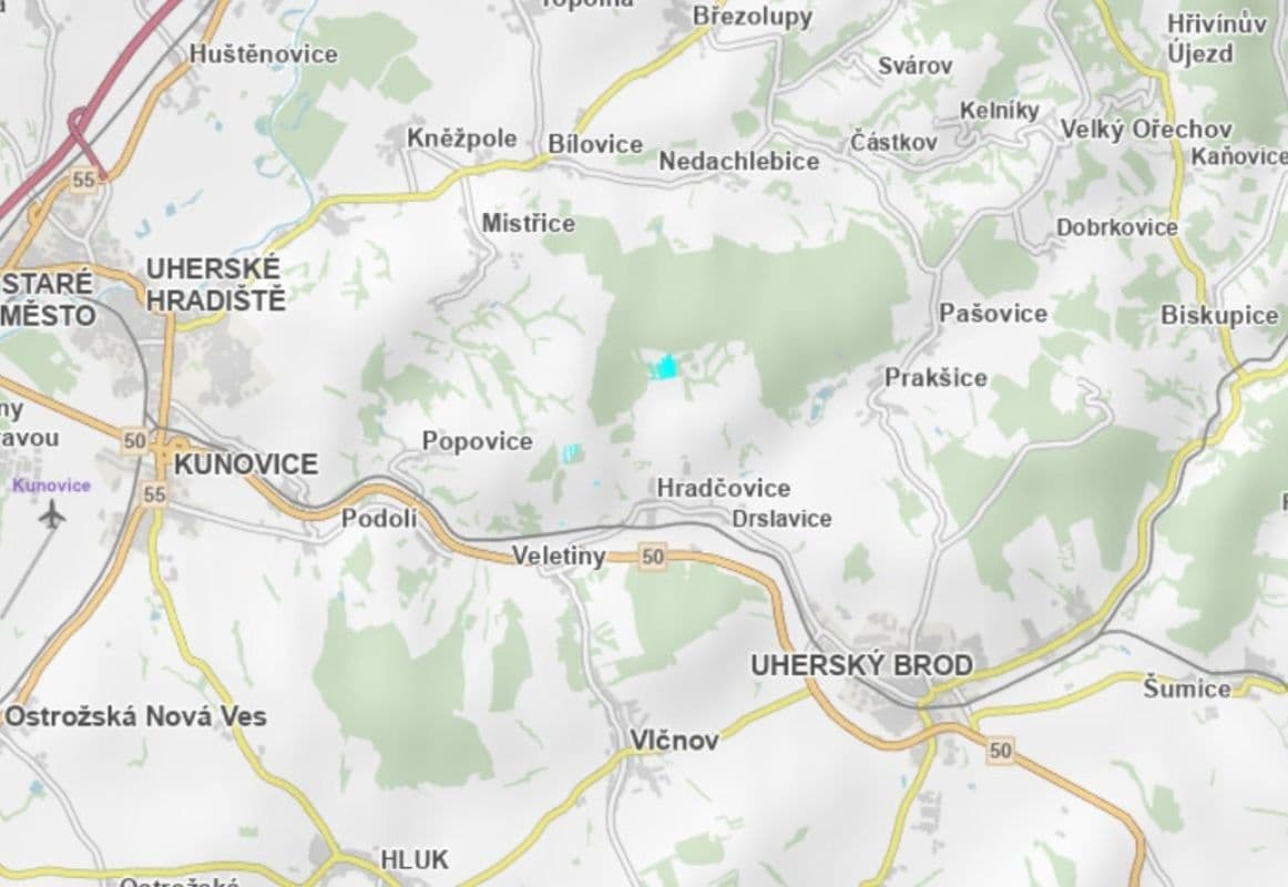 plot for sale, 57,811 m², Hradčovice, Zlínský Region plot for sale, 57,811 m², Hradčovice, Zlínský Region
