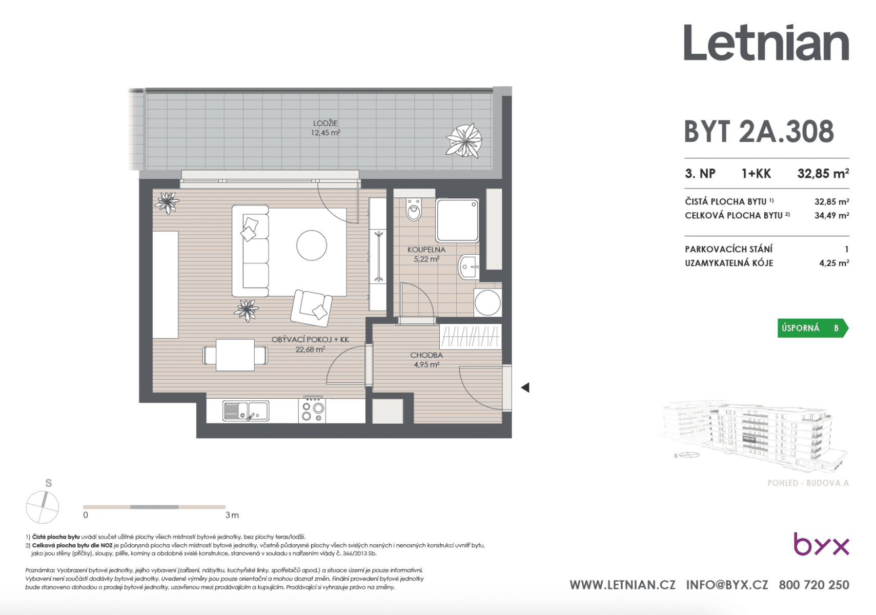 Studio flat to rent, 35 m², Tupolevova, Prague, Prague Studio flat to rent, 35 m², Tupolevova, Prague, Prague