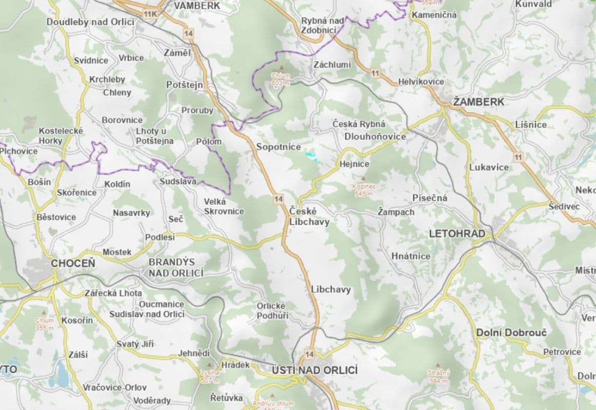 plot for sale, 41,677 m², Česká Rybná, Pardubický Region plot for sale, 41,677 m², Česká Rybná, Pardubický Region