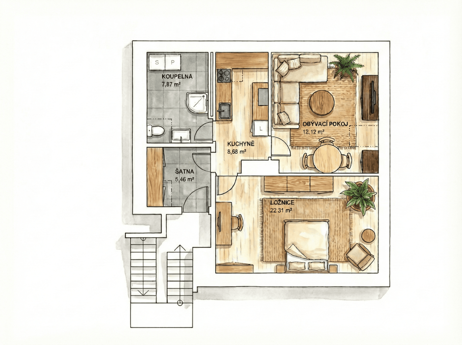 2 bedroom flat to rent, 60 m², Pražská, Třebíč, Vysočina Region 2 bedroom flat to rent, 60 m², Pražská, Třebíč, Vysočina Region