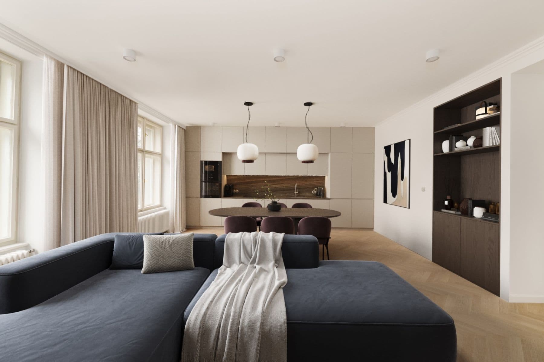 2 bedroom with open-plan kitchen flat for sale, 97 m², Rejskova, Prague, Prague 2 bedroom with open-plan kitchen flat for sale, 97 m², Rejskova, Prague, Prague