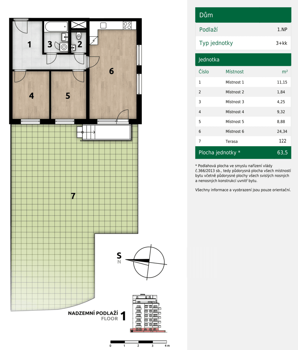 2 bedroom with open-plan kitchen flat to rent, 67 m², Hermanové, Prague, Prague 2 bedroom with open-plan kitchen flat to rent, 67 m², Hermanové, Prague, Prague